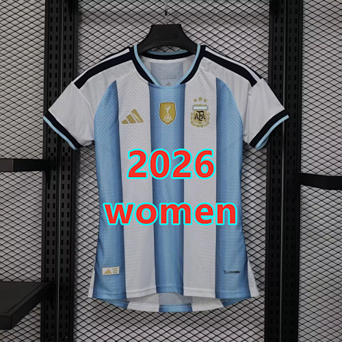 Argentina Home Women Player Version Jersey S-2XL