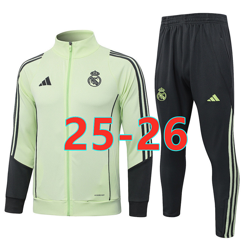 25-26 Real Madrid Long Zipper Jacket S-2XL