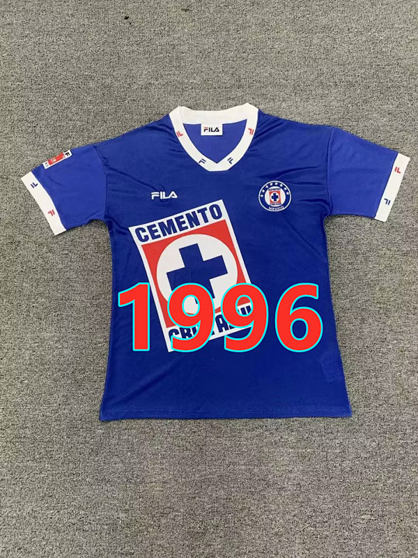 Cruz Azul 96 Retro Home Jersey S-2XL