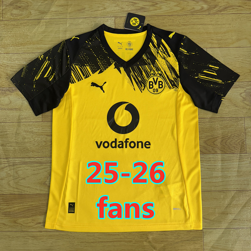 25-26 Dortmund Home Fans Version Jersey S-4XL