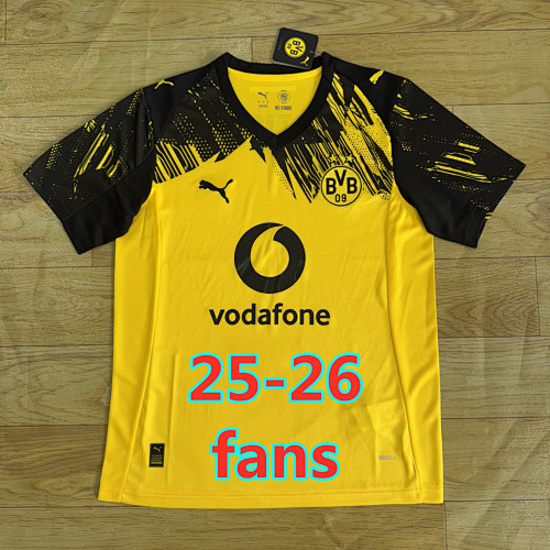 25-26 Dortmund Home Fans Version Jersey S-4XL