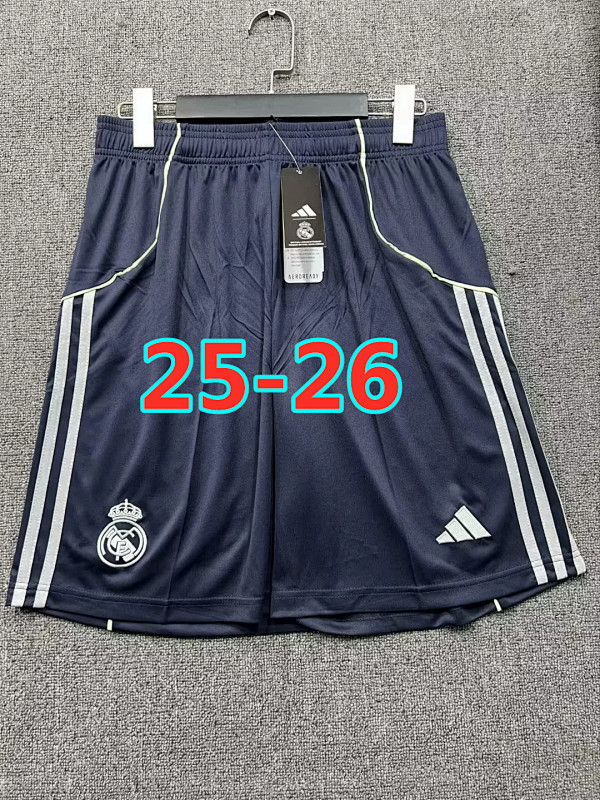 25-26 Real Madrid Away Fans Version Shorts S-2XL