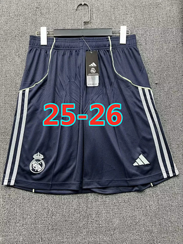 25-26 Real Madrid Away Fans Version Shorts S-2XL