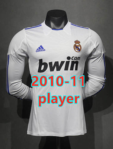 Real Madrid Home Retro Player Long Jersey S-2XL