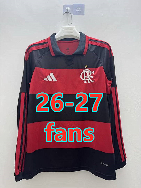 26-27 Flamengo Home Fans Long Jersey S-4XL