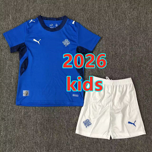 Iceland Home Kids Jersey+shorts Kit 16 -28
