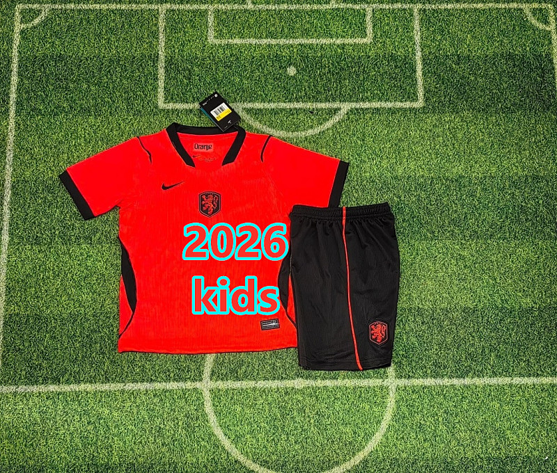 Netherlands Home Kids Jersey+shorts Kit 16 -28