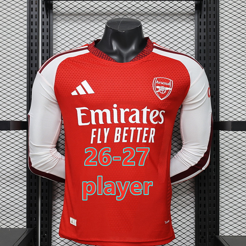 26-27 Arsenal Home Player Long Sleeve Jersey S-3XL