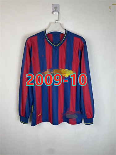 Barcelona Home Retro Long Sleeve Jersey S-2XL