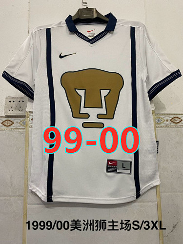 99-00 Pumas Unam Home Retro Jersey S-2XL