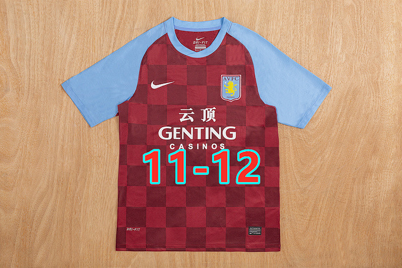 11-12 Aston Villa Home Retro Jersey S-2XL