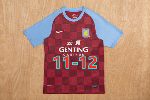 11-12 Aston Villa Home Retro Jersey S-2XL