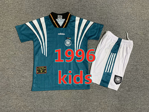 Germany Away Retro Kids Jersey+shorts Kit 16 -28