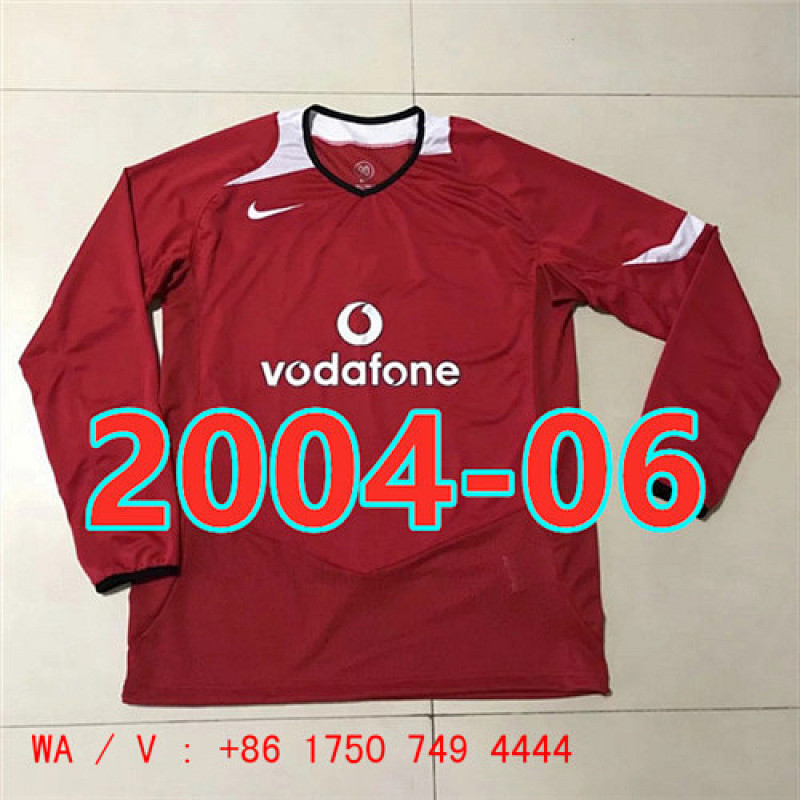 Manchester United Retro Long Sleeve Home Jersey S-2XL
