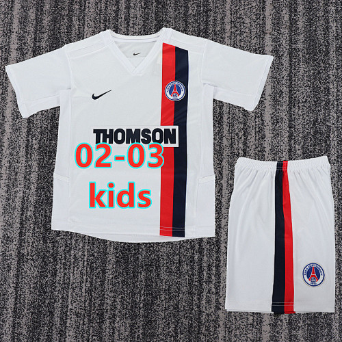Balenciaga 02-03 Paris Psg Away Retro Kids Kit 16 -28