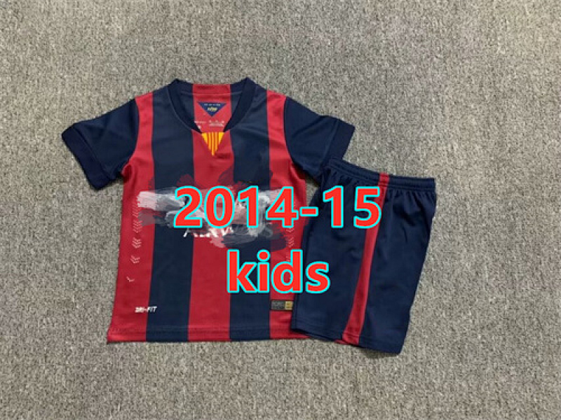 Barcelona Home Retro Kids Jersey+shorts Kit 16 -28