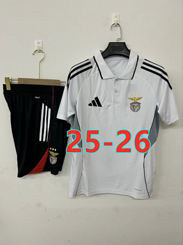 25-26 Benfica Polo Short Sleeve Tracksuit Kit S-3XL Polo
