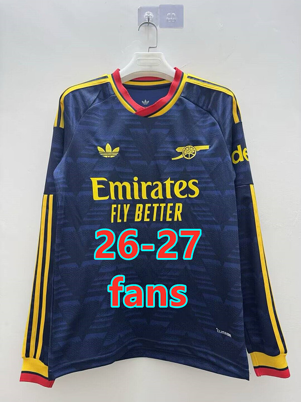26-27 Arsenal Away Fans Long Jersey S-4XL