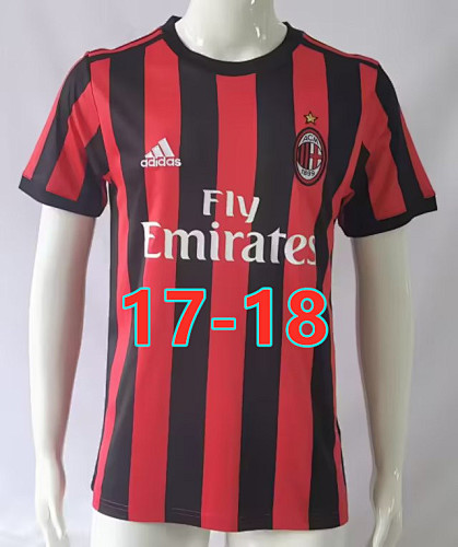 AC Milan Retro 17-18 Home Jersey S-2XL AC