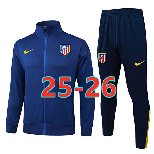 25-26 Atletico Madrid Long Zipper Jacket S-2XL