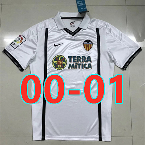 Valencia 00-01 Retro Home Jersey S-Xxl