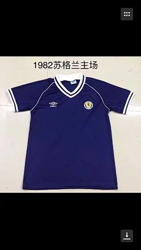 Scotland Retro Home Jersey S-2XL