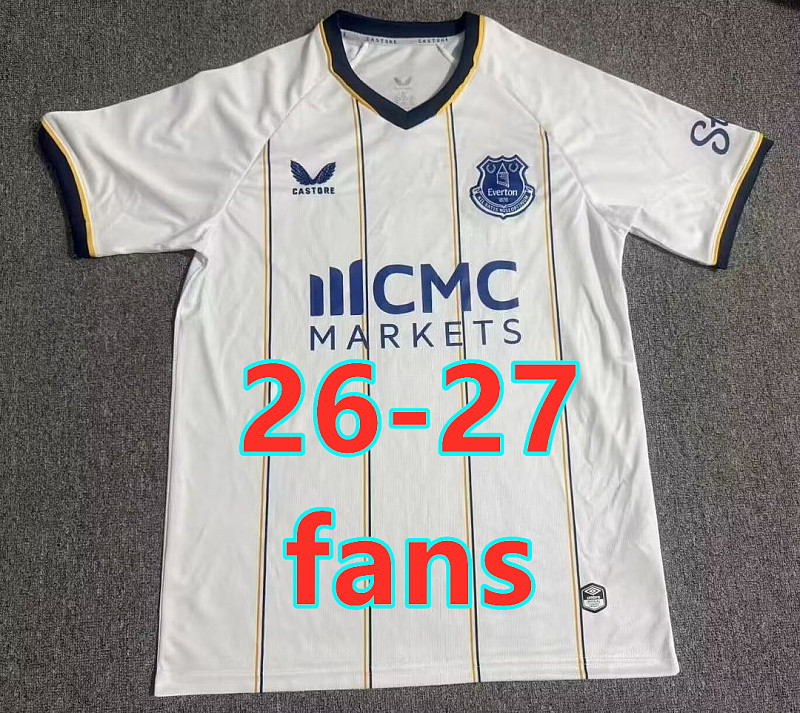26-27 Everton Away Fans Version Jersey S-4XL