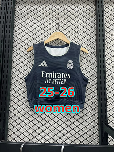 25-26 Real Madrid Away Women Vest Jersey S-Xl