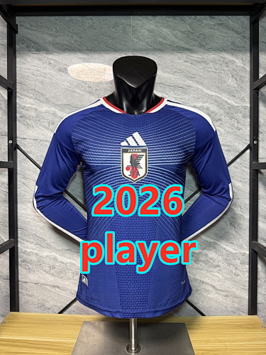 Japan Home Player Long Sleeve Jersey S-3XL