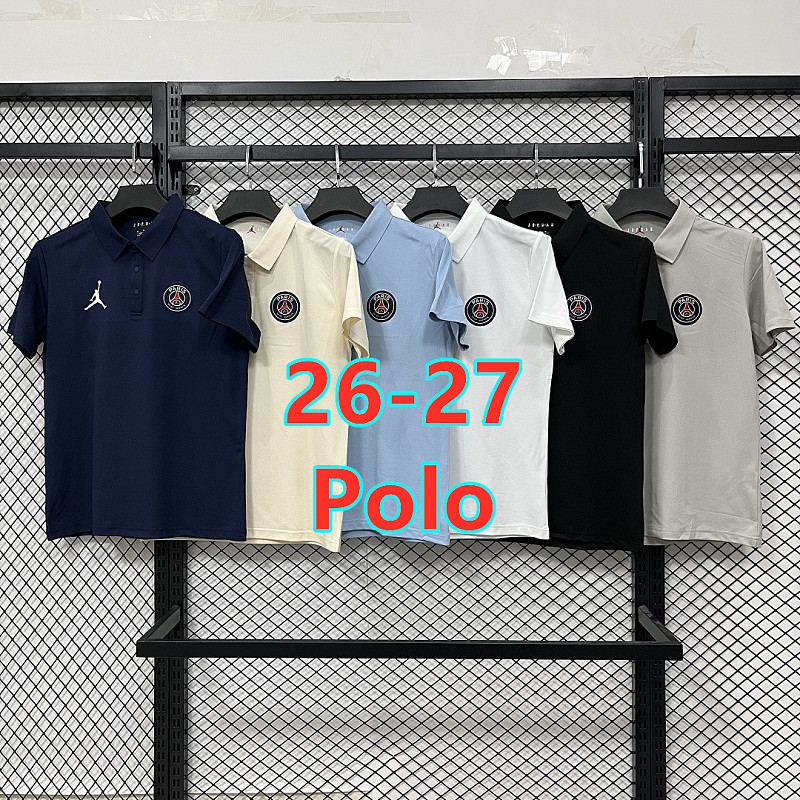 Balenciaga 26-27 Paris Psg Short Sleeve Polo Jersey S-3XL PL6605 Polo