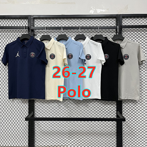 Balenciaga 26-27 Paris Psg Short Sleeve Polo Jersey S-3XL PL6605 Polo