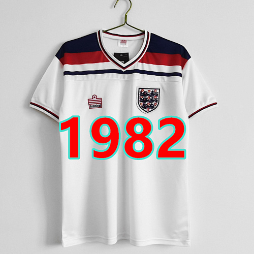 England Retro TopThai Quality Home Jersey S-2XL