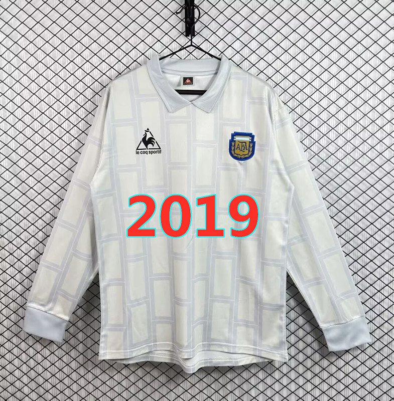 Argentina Goalkeeper Retro Fans Long Jersey S-2XL