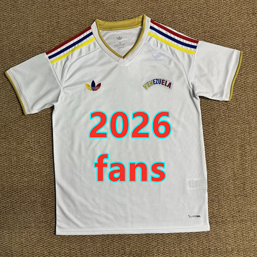 Venezuela Away Fans Version Jersey S-4XL