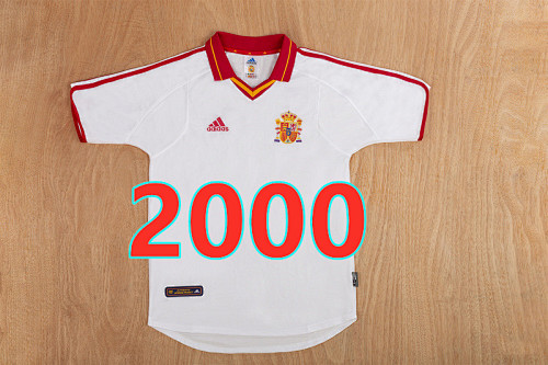 Spain Away Retro Fans Version Jersey S-2XL