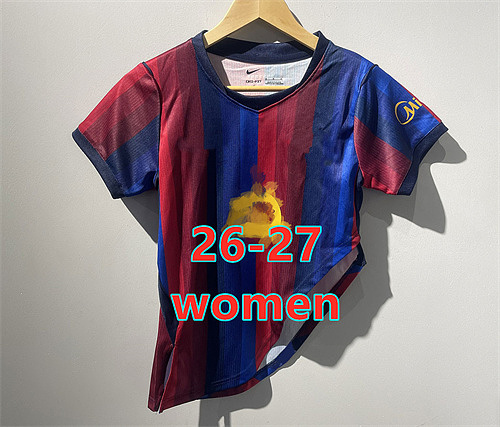 26-27 Barcelona Home Women Backslash Jersey S-2XL