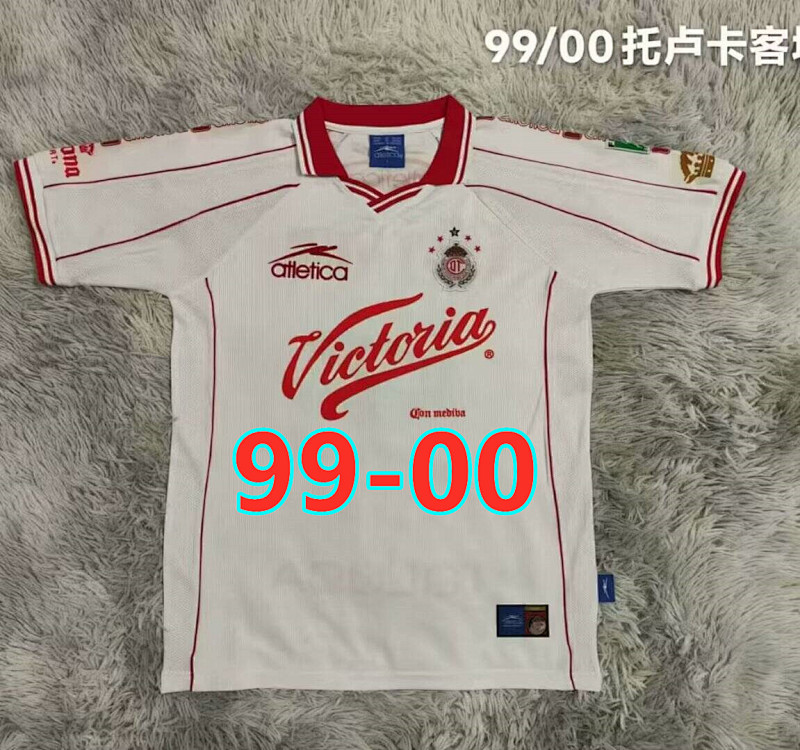 99-00 Toluca Away Retro Fans Version Jersey S-2XL