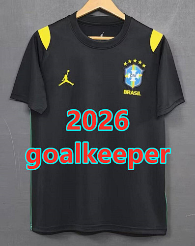 Brazil Goalkeeper Fans Version Jersey S-4XL