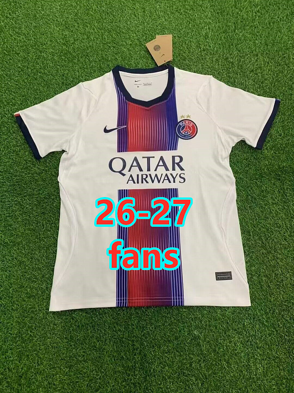 Balenciaga 26-27 Paris Psg Away Fans With 2 Stars Jersey S-4XL