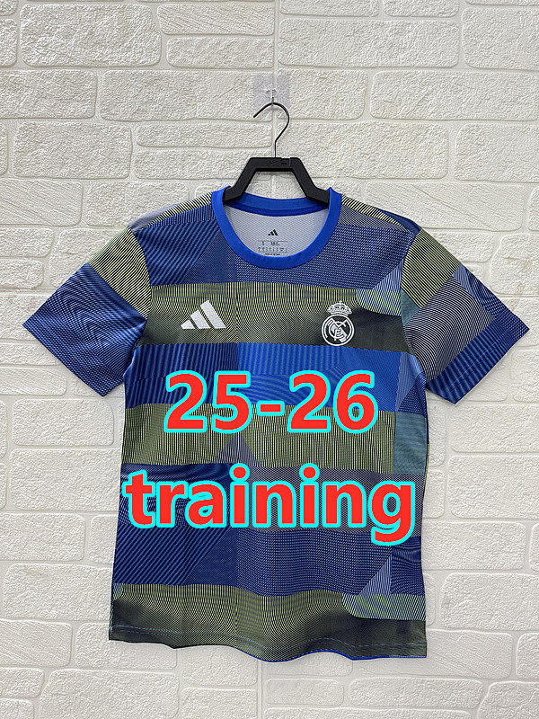 25-26 Real Madrid Training Fans Version Jersey S-2XL