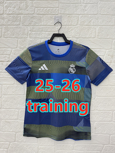 25-26 Real Madrid Training Fans Version Jersey S-2XL