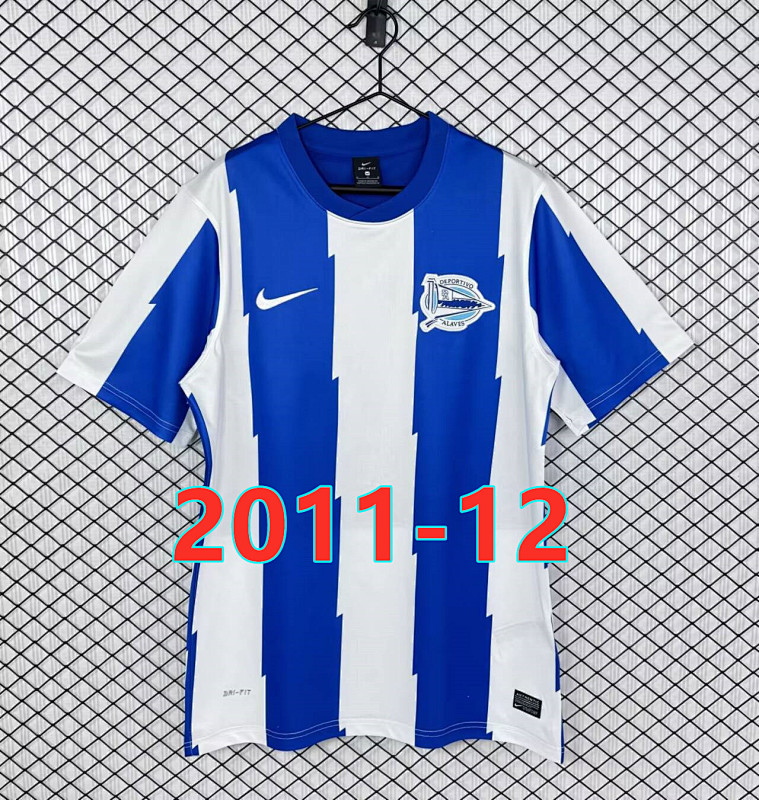Alaves Home Retro Fans Version Jersey S-2XL