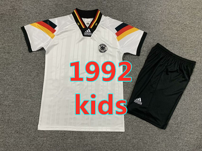 Germany Home Retro Kids Jersey+shorts Kit 16 -28
