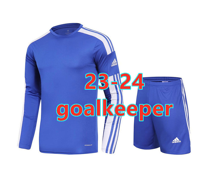 Adidas A-D 23-24 Long Sleeve Goalkeeper Jersey+shorts Kit S-2XL