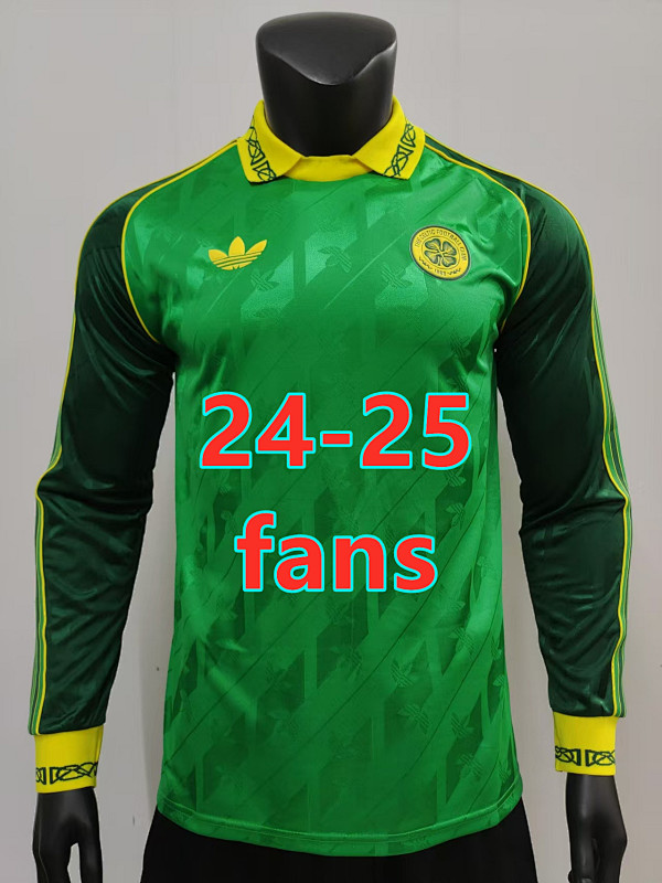 24-25 Celtic Retro Fans Long Jersey S-2XL