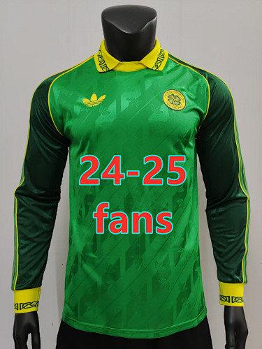 24-25 Celtic Retro Fans Long Jersey S-2XL