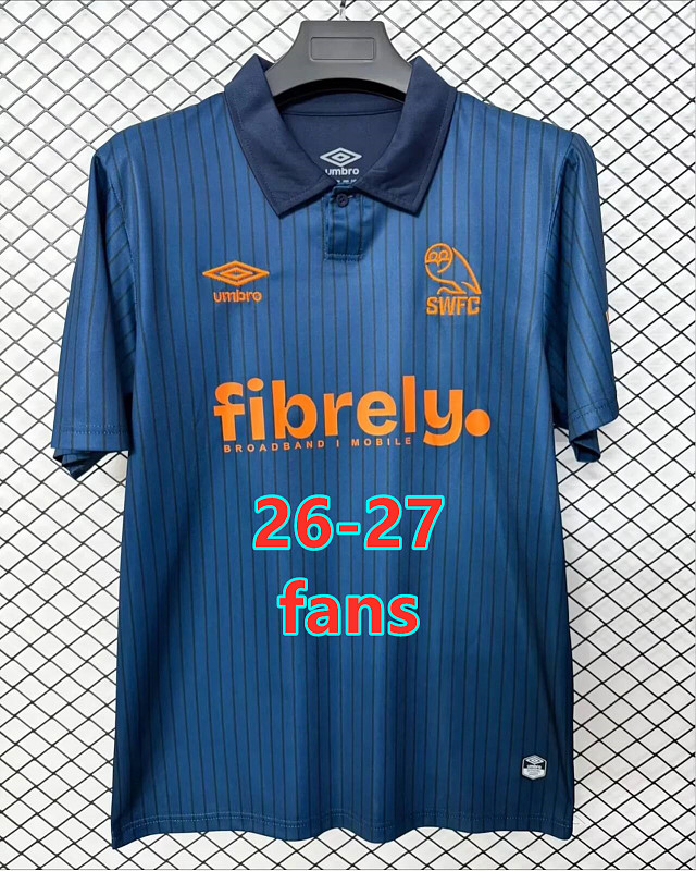 26-27 Sheffield Wednesday Third Fans Version Jersey S-4XL
