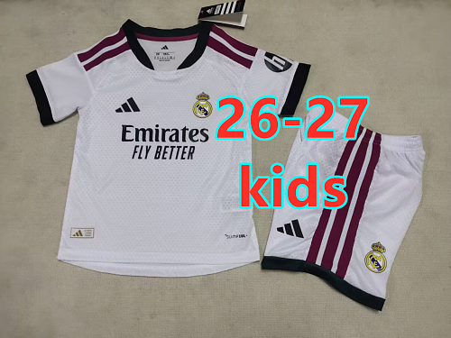 26-27 Real Madrid Home Kids Player Version Kit 16 -28