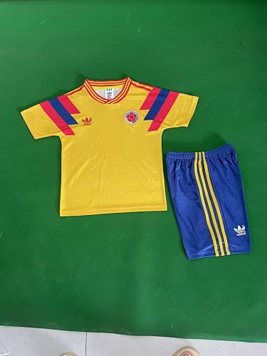 Colombia Home Retro Kids Jersey+shorts Kit 16 -28