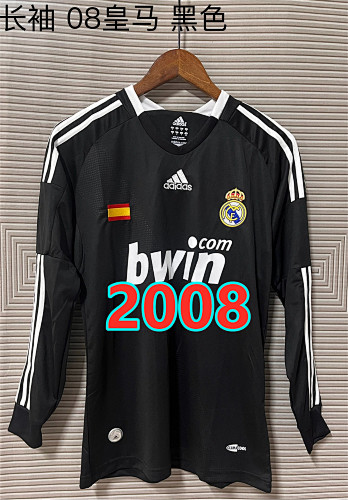 Real Madrid Retro Long Sleeve Jersey S-2XL
